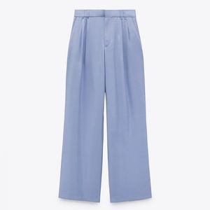 Zara Pantaloon Full Length in Periwinkle